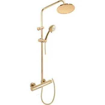RAV Slezák Sprchový systém s termostatickou baterií, zlatá lesk TRM82.5/7-61Z