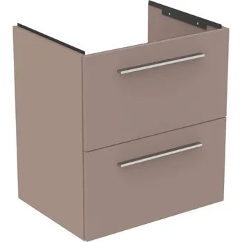 Nábytek Ideal Standard i.Life A - Umyvadlová skříňka, 58x44x63 cm, 2 zásuvky, matná béžová T6850NH