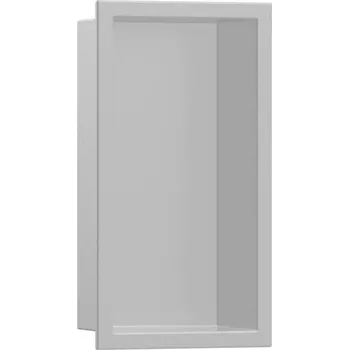 Koupelnový nábytek Hansgrohe XtraStoris Original - Výklenek do stěny s rámem, 30x15x7 cm, betonově šedá 56092380