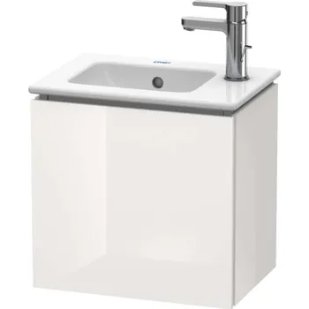 Koupelnový nábytek Duravit L-Cube - Umyvadlová skříňka 40x42x29 cm, pravá, 1 dvířka, lesklá bílá LC6272R2222