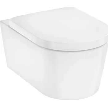 Klozet Hansgrohe EluPura S - Závěsné WC se sedátkem SoftClose, Rimless, AquaFall Flush, bílá 60292450