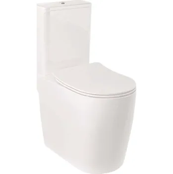 Kludi Resa R - WC kombi mísa, vario odpad, Rimless, SpiralFlush, lesklá bílá 23WCB0543