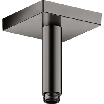 Tyč na sprchový závěs Axor Sprchový program - Sprchové rameno stropní, 10 cm, kartáčovaný černý chrom 26437340