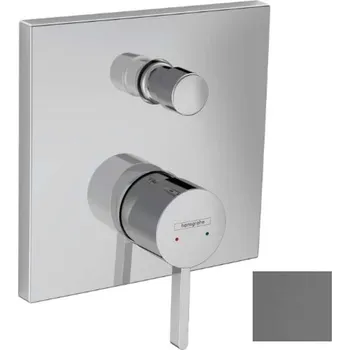 Hansgrohe Finoris - Baterie pod omítku, pro 2 spotřebiče, kartáčovaný černý chrom 76415340