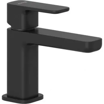 Vodovodní baterie Kludi Renon - Umyvadlová baterie s výpustí Push-Open, matná černá 422663975