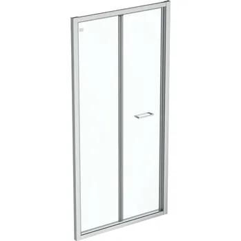 Sprchové dveře Ideal Standard Connect 2 - Skládací sprchové dveře 90 cm, silver bright/čiré sklo K9287EO