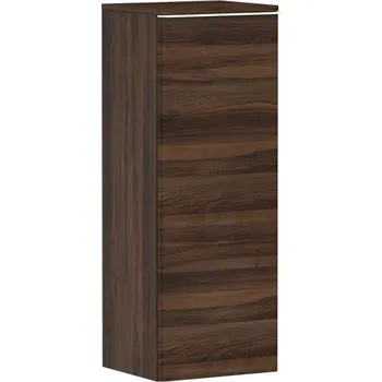 Koupelnový nábytek Hansgrohe Xelu Q - Boční skříňka 40x107x35 cm, 1 dvířka, panty vlevo, tmavý ořech/matná bílá 54130700