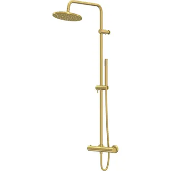 Sprchový set Steinberg 340 - Sprchový set s termostatem, průměr 22 cm, kartáčované zlato 340 2721 BG