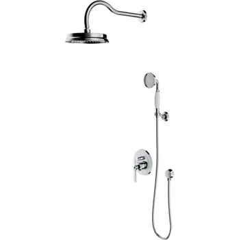 Sprchový set OMNIRES Armance - Sprchový set s baterií pod omítku, s tělesem, průměr 22,5 cm, chrom SYSAM10CR