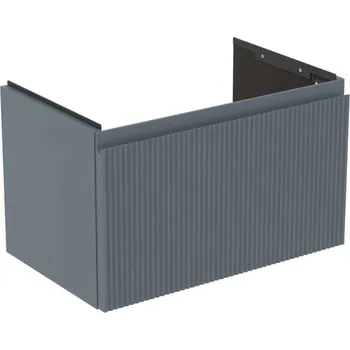 Nábytek Ideal Standard Finesse - Umyvadlová skříňka, 60x38x37 cm, 1 zásuvka, Ribbed Matt ashblue E3376UQ