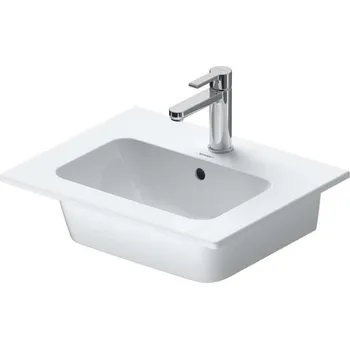 Duravit ME by Starck - Nábytkové umyvadlo 53x43 cm, 1 otvor pro baterii, matná bílá 2336533200