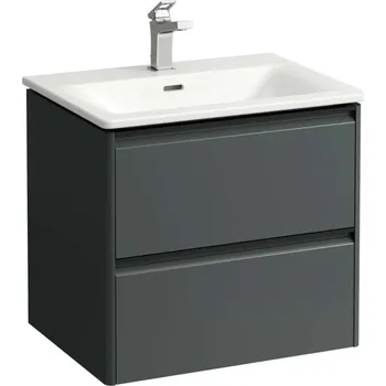 Nábytek Laufen Palace - Skříňka s umyvadlem, 53x58x44 cm, 2 zásuvky, šedá H8617022661041