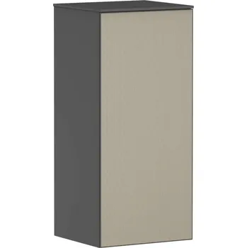 Koupelnový nábytek Hansgrohe Xevolos E - Boční skříňka 41x89x36 cm, 1 dvířka, panty vpravo, matná šedá/bronz 54217390