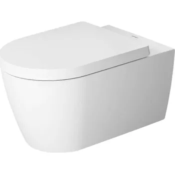 Klozet Duravit ME by Starck - Závěsné WC, Rimless, s WonderGliss, bílá/matná bílá 25290926001