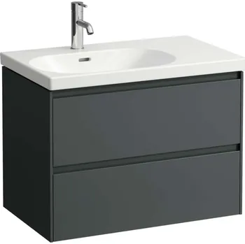 Koupelnový nábytek Laufen Lani - Umyvadlová skříňka, 74x45x52 cm, 2 zásuvky, šedá H4035921122661
