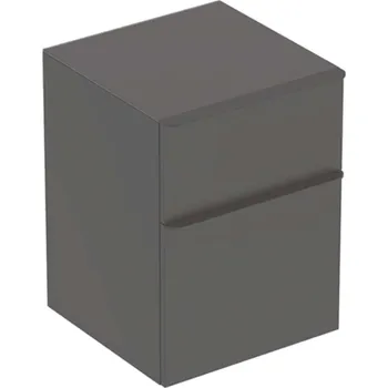 Koupelnový nábytek Geberit Smyle Square - Boční skříňka, 2 zásuvky, lávová 500.357.JK.1