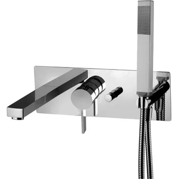 Vodovodní baterie Paffoni Rock - Baterie pod omítku s příslušenstvím a tělesem, chrom RO001CR