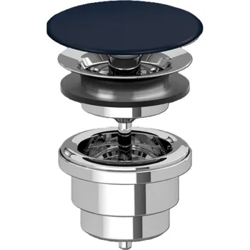 Sifon Villeroy & Boch - Neuzavíratelná výpusť, CeramicPlus, Nightfall 680800R6