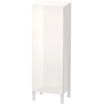 Koupelnový nábytek Duravit L-Cube - Skříňka vysoká 132x50x36 cm, levá, lesklá bílá LC1179L2222
