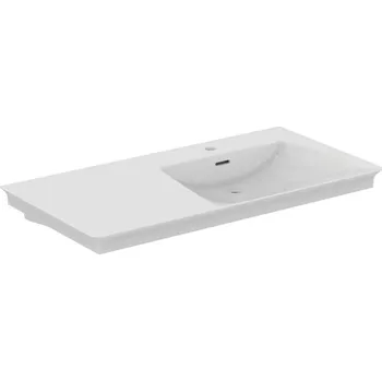 Umyvadlo Ideal Standard La Dolce Vita - Umyvadlo, 106x54 cm, pravé, s přepadem, otvor pro baterii, bílá E264701