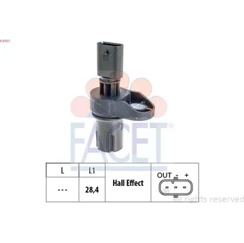 Čidlo automobilu Snímač, poloha vačkového hřídele FACET 9.0757