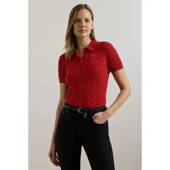 Dámský svetr Bavlněný svetr Lauren Ralph Lauren 200932224 červená 33X, vel. XL