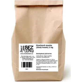Přisada na vaření a pečení Život bez lepku Hrachová mouka ze žlutého hrachu 2 kg