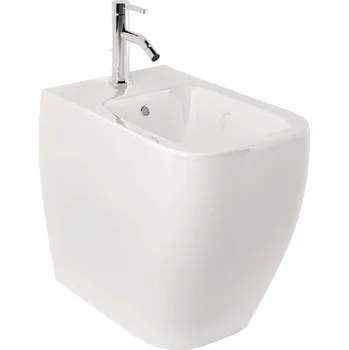 Bidet Kludi Resa C - Stojící bidet, otvor pro baterii, lesklá bílá 28BIB0243