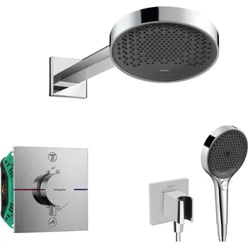Hansgrohe - Sprchový set s termostatem pod omítku, s tělesem, průměr 25 cm, 3 proudy, chrom SANI21HHH007
