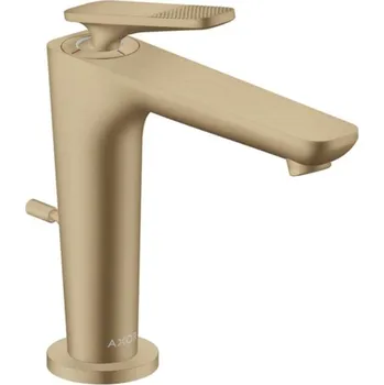 Vodovodní baterie Axor Citterio C - Umyvadlová baterie s výpustí, EcoSmart, CoolStart, kartáčovaný bronz 49031140