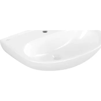 Umyvadlo Villeroy & Boch O.novo - Umyvadlo 60x46 cm, bez přepadu, otvor pro baterii, CeramicPlus, alpská bílá 4A4061R1