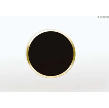 Splachovací tlačítko Geberit Sigma10 - Elektronické ovládání splachování, síťové napájení, bílá/zlatá 115.907.KK.6