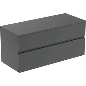 Nábytek Ideal Standard Finesse - Umyvadlová skříňka, 120x51x56 cm, 2 zásuvky, matný antracit E3431Y2