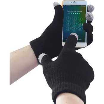 Pracovní rukavice PORTWEST Rukavice Touchscreen GL16, pletené, zateplené POR-GL16BKRL/XL Černá L-XL
