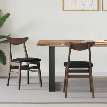 Jídelní židle 2 pcs Světle hnědá 42 x 47.5 x 81 cm