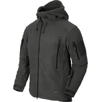 Pánská mikina Bunda Patriot Double fleece s kapucou, silná Šedá - Helikon-tex Velikost: S