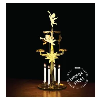 Vánoční dekorace Andělské zvonění ZLATÉ originál Sweden 7490031