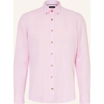 Pánská košile Strokesman's Pánská Košile Regular Fit S Lnem, růžová, 44