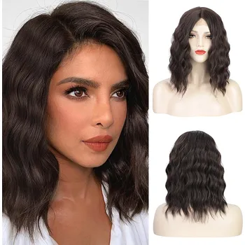 Paruka Mahagonově hnědá paruka Penelope se síťkou (lace front)