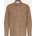 Officine Générale Pánská Lněná Košile Benoit Slim Fit, hnědá, 42