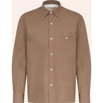 Officine Générale Pánská Lněná Košile Benoit Slim Fit, hnědá, 42