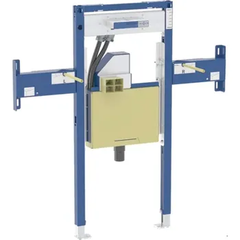 WC sada Geberit Duofix - Předstěnová instalace pro umyvadlo Geberit ONE 90 cm, pro nástěnnou armaturu ONE, podomítkový sifon a prvek Clou, částečně vysoká 111.092.00.2