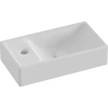 Ravak Veda Wall, Umývátko 40x22, s otvorem vlevo, bílá XJXL1240000