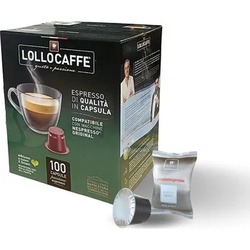 Kávové kapsle Lollo caffé Argento Espresso do NESPRESSO® 100 kusů