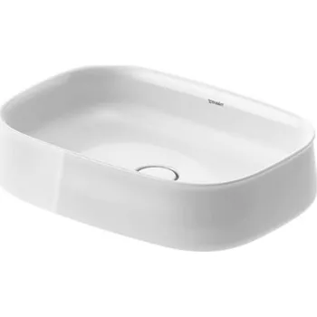 Umyvadlo Duravit Zencha - Umyvadlo na desku 55x39 cm, bez přepadu, DuraCeram, WonderGliss, bílá 23735500791