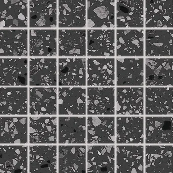 Obklad RAKO Porfido - Mozaika černá 30x30, DDM06812