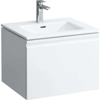 Umyvadlo Laufen Pro S - Skříňka s umyvadlem, 60x50x46 cm, 1 zásuvka, lesklá bílá H8609624751041