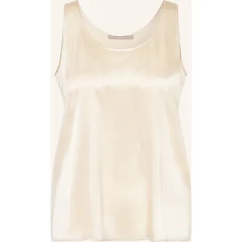 (The Mercer) N.Y. Dámské Saténové Tričko, béžová, 44