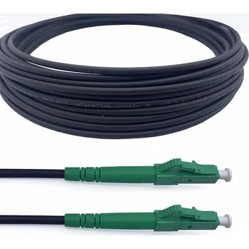 Organizér oblečení Elfcam® - 30m pancířový optický kabel LC/APC na LC/APC konektor, kompatibilní s Deutsche Telekom,