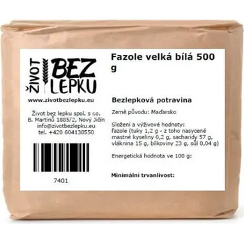 Luštěnina Život bez lepku Fazole velká bílá 500 g